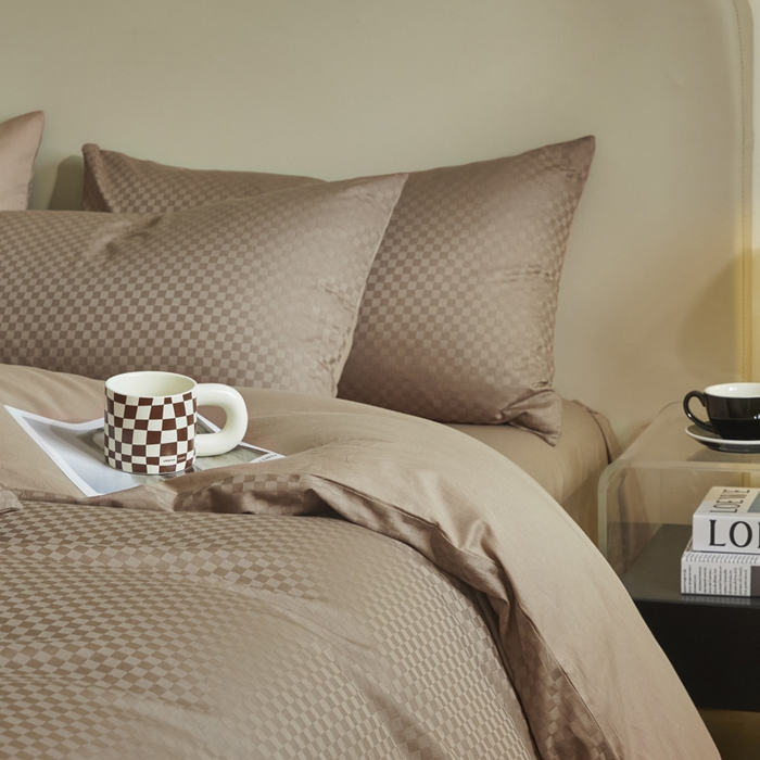 91家纺网 家纺一手货源 找家纺 （总）涵宸家纺 2024新款全棉提花四件套-菲比