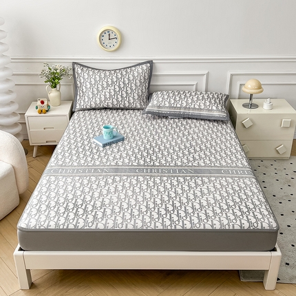 91家纺网 家纺一手货源 找家纺 （总）大元 2025新款数码印花冰藤席系列 -冰藤床笠