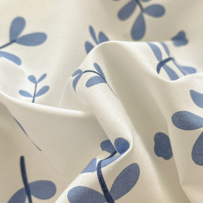 91家纺网 家纺一手货源 找家纺 涵宸家纺 2024新款全棉小清新印花单品套件--单被套 兔影