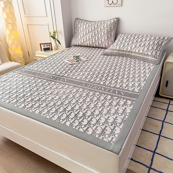 91家纺网 家纺一手货源 找家纺 大元 2025新款数码印花冰藤席系列 -冰藤条席 DIO