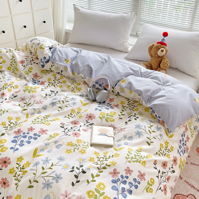 91家纺网 家纺一手货源 找家纺 大柏树 2025新款全棉13376印花四件套系列（可定制）-单被套 云梦花都