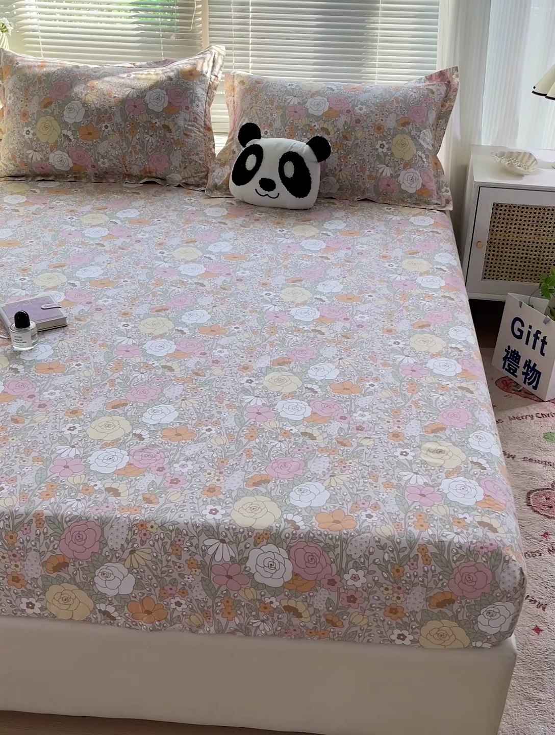 91家纺网 家纺一手货源 找家纺 大柏树 2025新款全棉13376印花四件套系列（可定制）-单床笠 灵韵