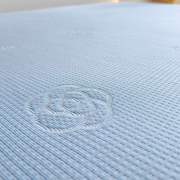 91家纺网 家纺一手货源 找家纺 邦妮家纺 2024新款A类凉感丝床笠凉席床垫30公分内可用 花语-天蓝