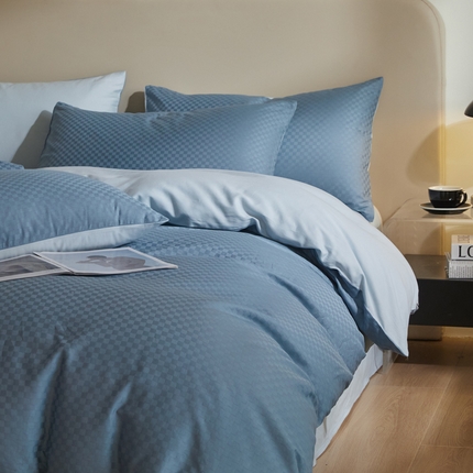 91家纺网 家纺一手货源 找家纺 （总）涵宸家纺 2024新款全棉提花四件套-菲比