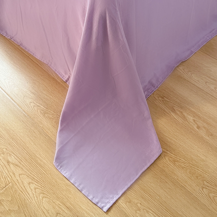 91家纺网 家纺一手货源 找家纺 千朵 2024新款全棉双层纱四件套 紫薇