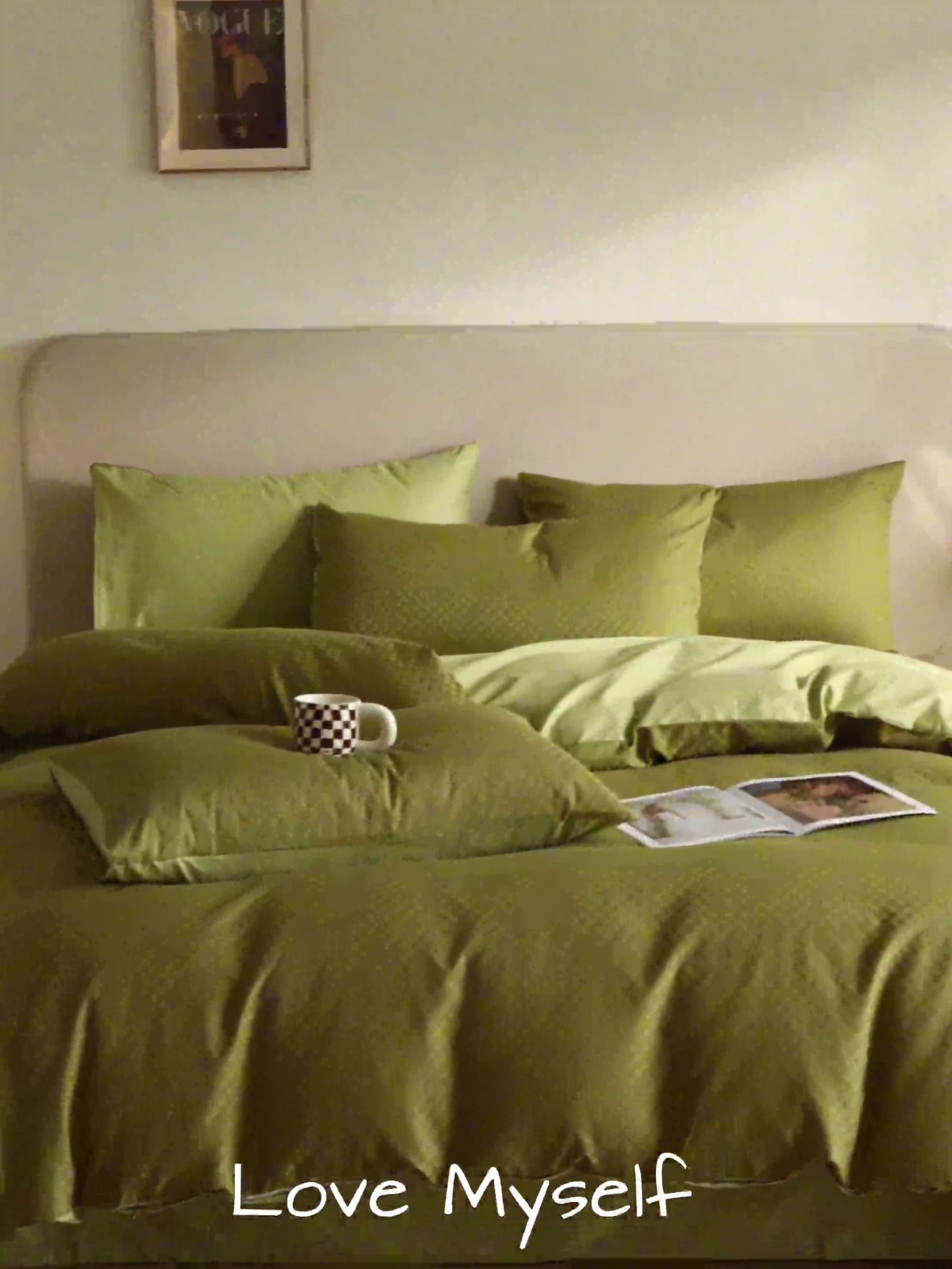 91家纺网 家纺一手货源 找家纺 涵宸家纺 2024新款全棉提花四件套-菲比 菲比-富贵绿