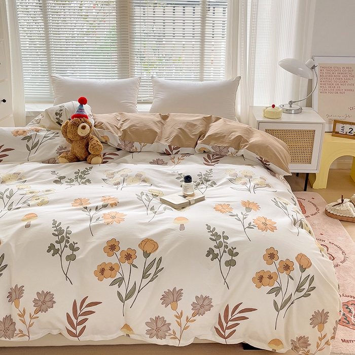 91家纺网 家纺一手货源 找家纺 大柏树 2025新款全棉13376印花四件套系列（可定制）-单被套 南薇