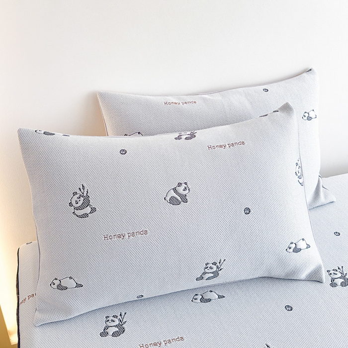 91家纺网 家纺一手货源 找家纺 邦妮家纺 2024新款A类凉感丝床笠凉席床垫30公分内可用 欢乐熊-灰