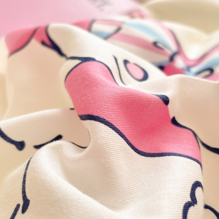 91家纺网 家纺一手货源 找家纺 博雅 2024新款全棉三丽鸥AB版活性印花四件套 樱桃美乐蒂