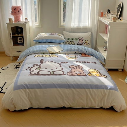 91家纺网 家纺一手货源 找家纺 （总）星座 2025大版全棉三丽鸥四件套