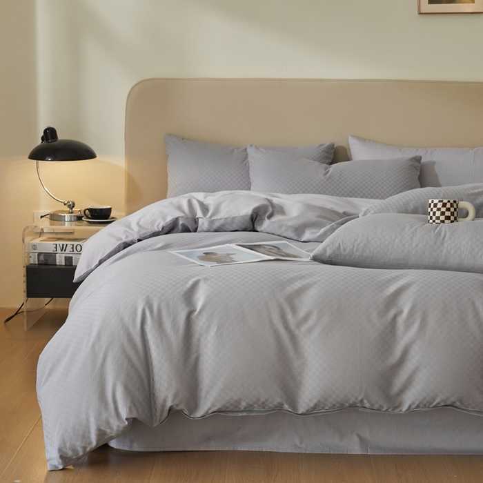 91家纺网 家纺一手货源 找家纺 涵宸家纺 2024新款全棉提花四件套-菲比 菲比-星兰