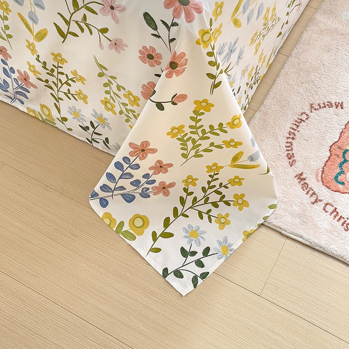 91家纺网 家纺一手货源 找家纺 大柏树 2025新款全棉13376印花四件套系列（可定制）-单床单 云梦花都