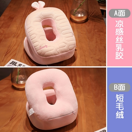 91家纺网 家纺一手货源 找家纺 （总）仟亿莱 2024新款卡通乳胶凉感双面午睡枕