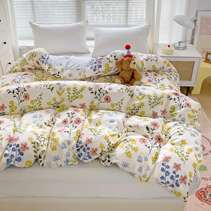 91家纺网 家纺一手货源 找家纺 大柏树 2025新款全棉13376印花四件套系列（可定制）-单被套 云梦花都