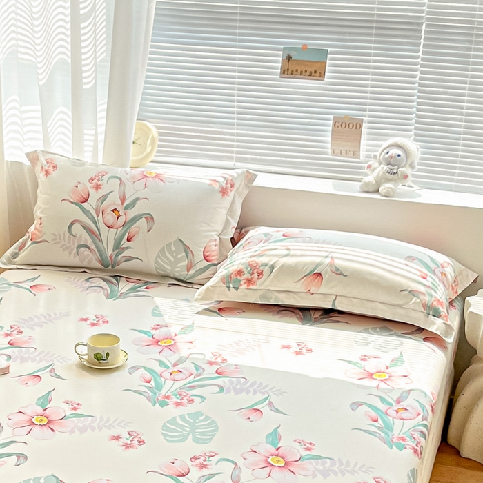 91家纺网 家纺一手货源 找家纺 涵宸家纺 2024新款全棉小清新印花单品套件--单枕套 枕套-长歌行