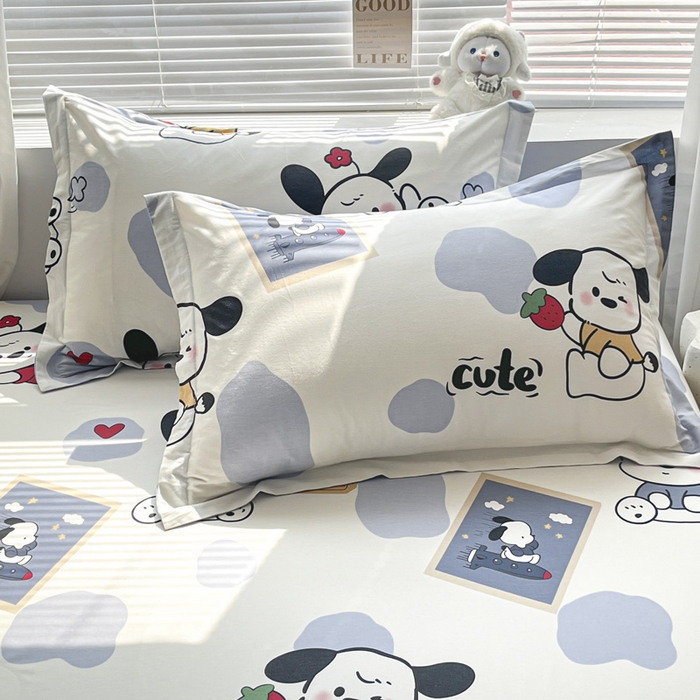 91家纺网 家纺一手货源 找家纺 涵宸家纺 2024新款全棉小清新印花单品套件--单枕套 枕套-奥利心