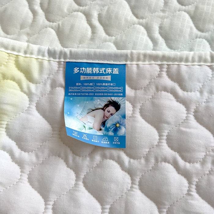 91家纺网 家纺一手货源 找家纺 冬然 2023新款全棉床盖纯棉床盖夹棉床单全棉床单纯棉床单油彩画