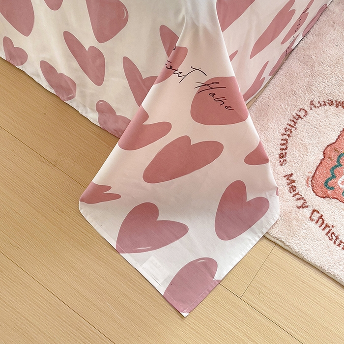 91家纺网 家纺一手货源 找家纺 大柏树 2025新款全棉13376印花四件套系列（可定制）-单床单 倾心