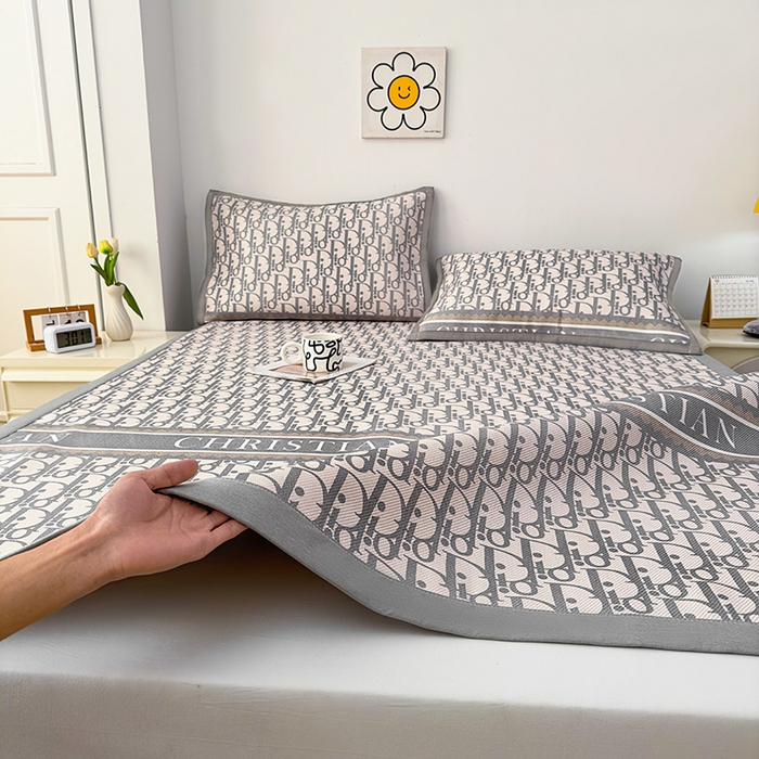 91家纺网 家纺一手货源 找家纺 大元 2025新款数码印花冰藤席系列 -冰藤条席 DIO