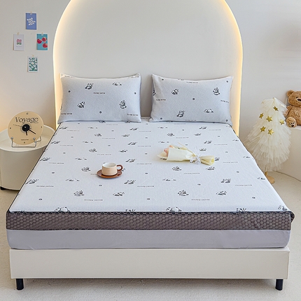 91家纺网 家纺一手货源 找家纺 （总）邦妮家纺 2024新款A类凉感丝床笠凉席床垫30公分内可用