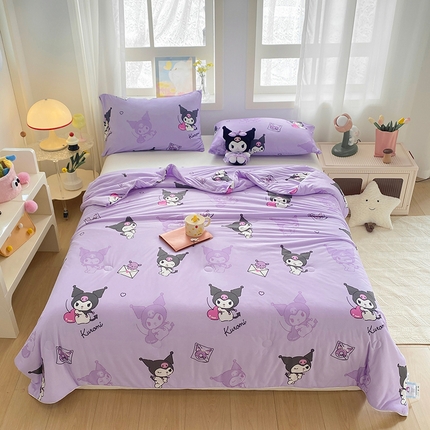 DS-2025新款儿童卡通三丽鸥正版授权A类针织棉夏被系列 樱桃库洛米