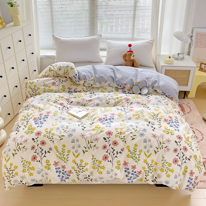 91家纺网 家纺一手货源 找家纺 大柏树 2025新款全棉13376印花四件套系列（可定制）-单被套 云梦花都