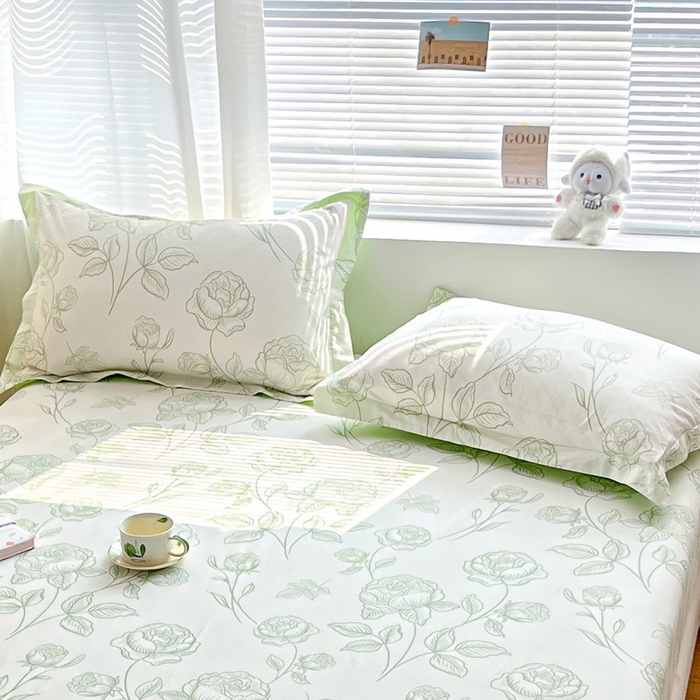 91家纺网 家纺一手货源 找家纺 涵宸家纺 2024新款全棉小清新印花单品套件--单枕套 枕套-晚风吟