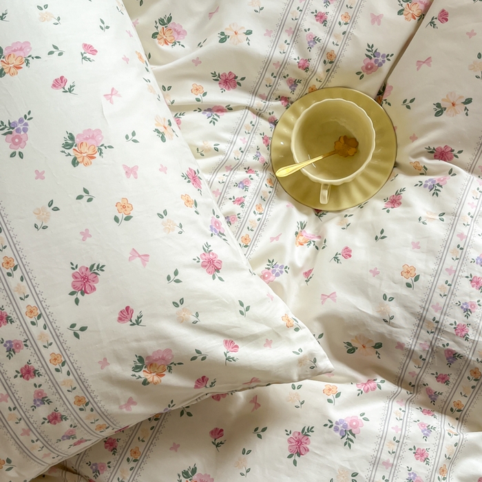 91家纺网 家纺一手货源 找家纺 千朵 2024新款全棉四件套 香丽儿