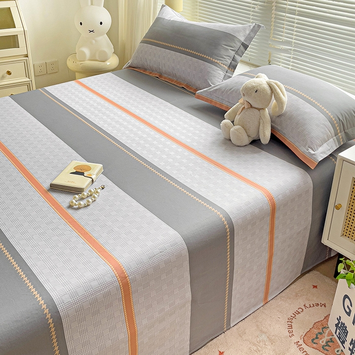 91家纺网 家纺一手货源 找家纺 大柏树 2025新款全棉13376印花四件套系列（可定制）-单床单 罗伊