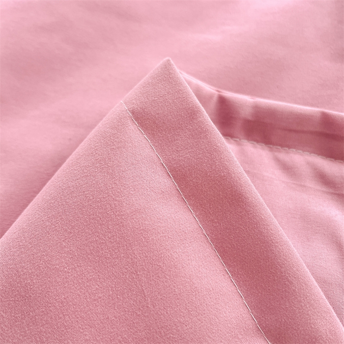 91家纺网 家纺一手货源 找家纺 梦舒羽 2025新款抗菌防水四季款枕套宿舍情侣枕芯套双人枕头套 防水单层枕套-豆沙粉