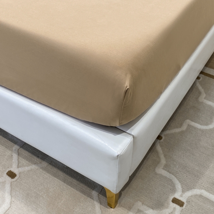 91家纺网 家纺一手货源 找家纺 （总）富馨莱 2024新款60支A类全棉纯棉磨毛纯色床笠款