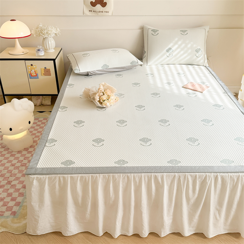 91家纺网 家纺一手货源 找家纺 （总）慕尚家纺 2025新款卡通凉豆豆凉感冰丝席凉席