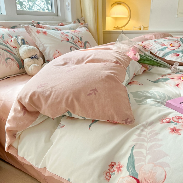 91家纺网 家纺一手货源 找家纺 涵宸家纺 2024新款全棉小清新印花单品套件--单被套 长歌行