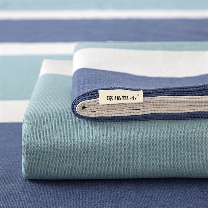 91家纺网 家纺一手货源 找家纺 金泰莱 2025新款原棉老粗布凉席老粗布床单软凉席 欢乐