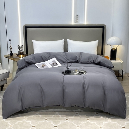 91家纺网 家纺一手货源 找家纺 （总）富馨莱 2024新款60支A类全棉纯棉磨毛纯色双拼被套