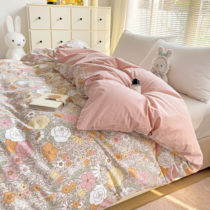 91家纺网 家纺一手货源 找家纺 大柏树 2025新款全棉13376印花四件套系列（可定制）-单被套 灵韵 