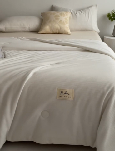 91家纺网 家纺一手货源 找家纺 慕尚家纺 2025新款针织棉华夫格夏被 华夫格 馥芮白