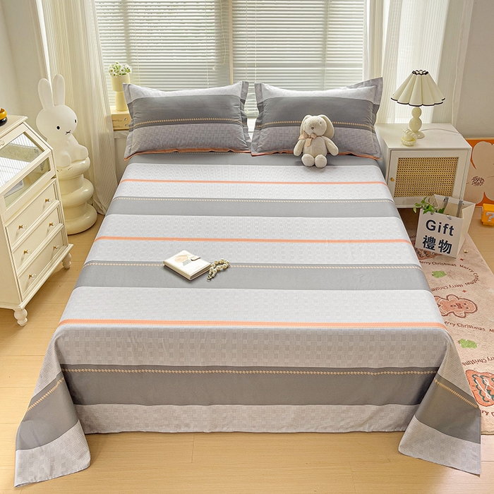 91家纺网 家纺一手货源 找家纺 大柏树 2025新款全棉13376印花四件套系列（可定制）-单床单 罗伊