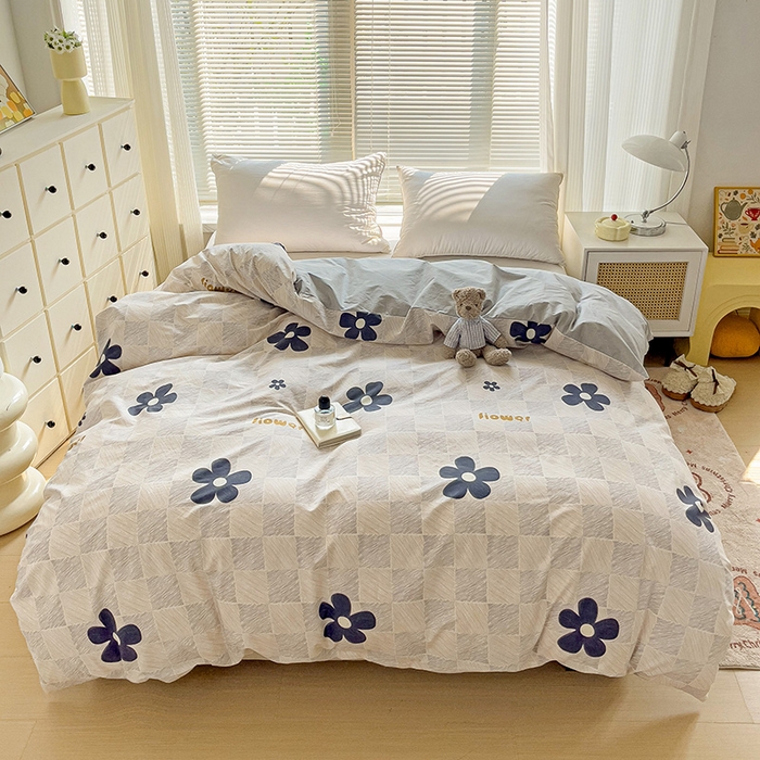 91家纺网 家纺一手货源 找家纺 大柏树 2025新款全棉13376印花四件套系列（可定制）-单被套 熹微