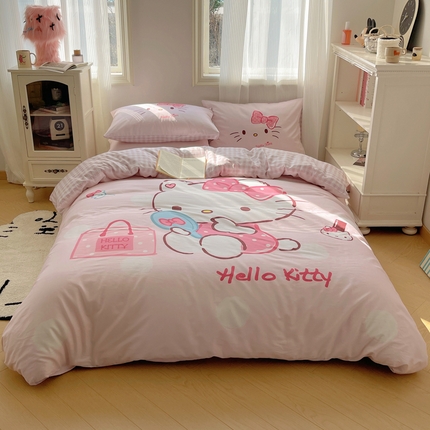 91家纺网 家纺一手货源 找家纺 （总）星座 2025大版全棉三丽鸥四件套