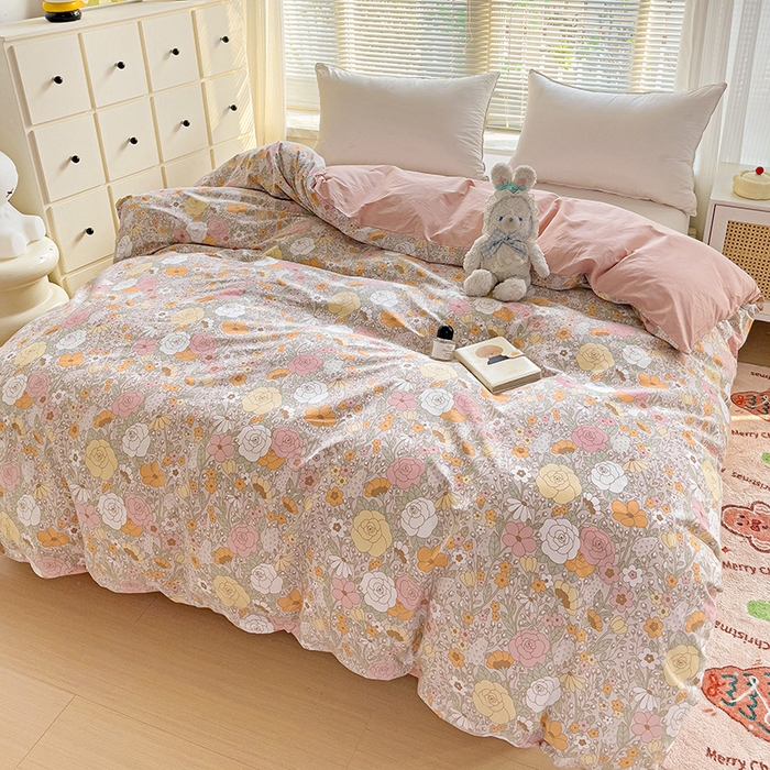 91家纺网 家纺一手货源 找家纺 大柏树 2025新款全棉13376印花四件套系列（可定制）-单被套 灵韵 