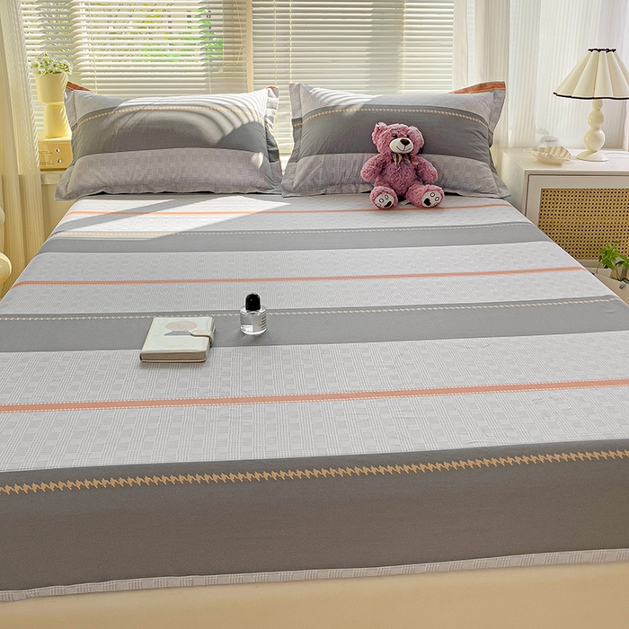 91家纺网 家纺一手货源 找家纺 大柏树 2025新款全棉13376印花四件套系列（可定制）-单床笠 罗伊