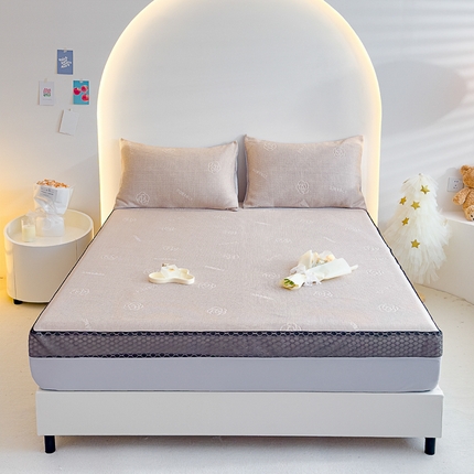 91家纺网 家纺一手货源 找家纺 （总）邦妮家纺 2024新款A类凉感丝床笠凉席床垫30公分内可用