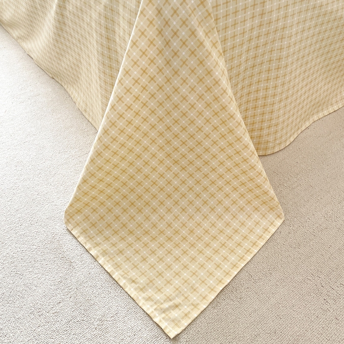 91家纺网 家纺一手货源 找家纺 涵宸家纺 2024新款全棉小清新印花单品套件--单被套 开心鸭