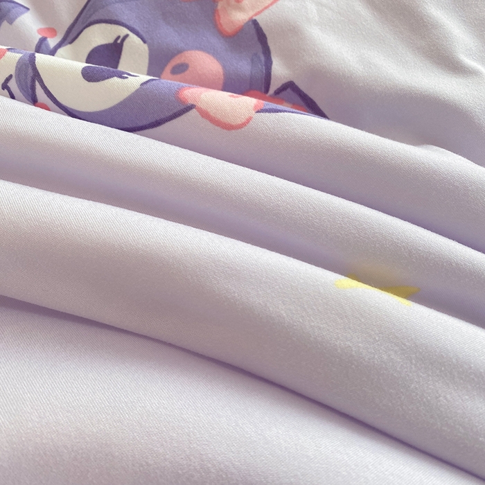 91家纺网 家纺一手货源 找家纺 DS-2025新款儿童卡通三丽鸥正版授权A类针织棉夏被系列 糖果库洛米