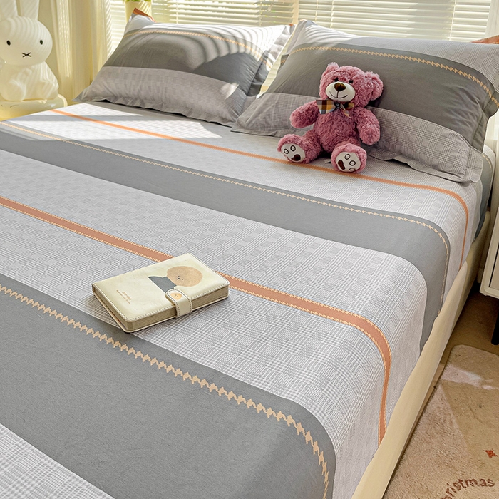 91家纺网 家纺一手货源 找家纺 大柏树 2025新款全棉13376印花四件套系列（可定制）-单床笠 罗伊