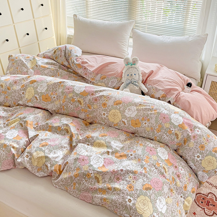 91家纺网 家纺一手货源 找家纺 大柏树 2025新款全棉13376印花四件套系列（可定制）-单被套 灵韵 