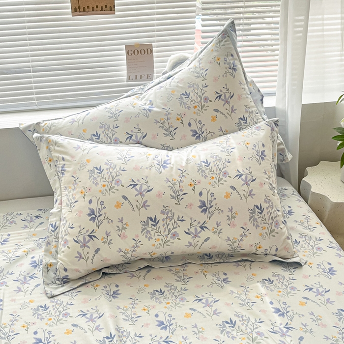 91家纺网 家纺一手货源 找家纺 涵宸家纺 2024新款全棉小清新印花单品套件--单枕套 枕套-云梦泽