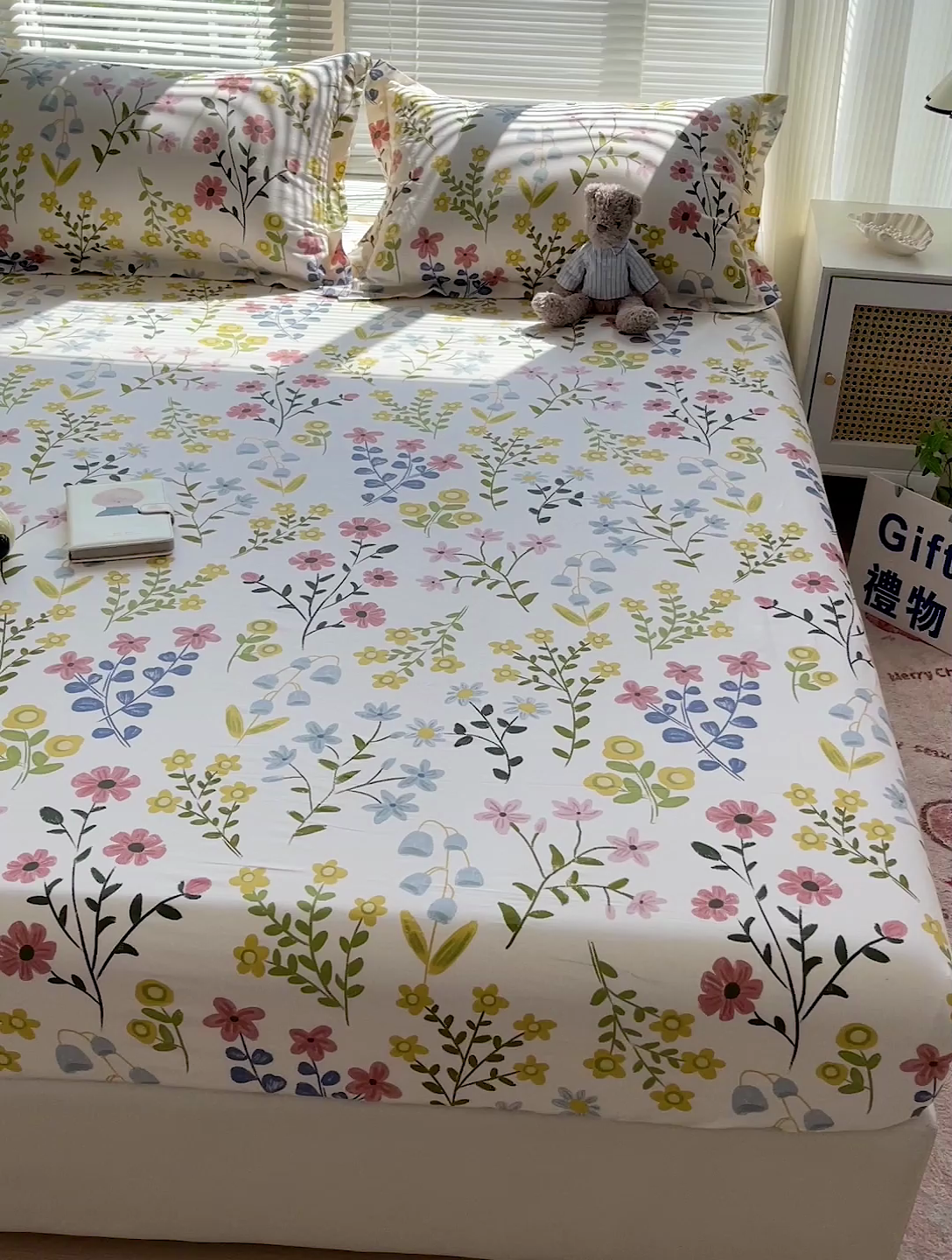 91家纺网 家纺一手货源 找家纺 大柏树 2025新款全棉13376印花四件套系列（可定制）-单床笠 云梦花都