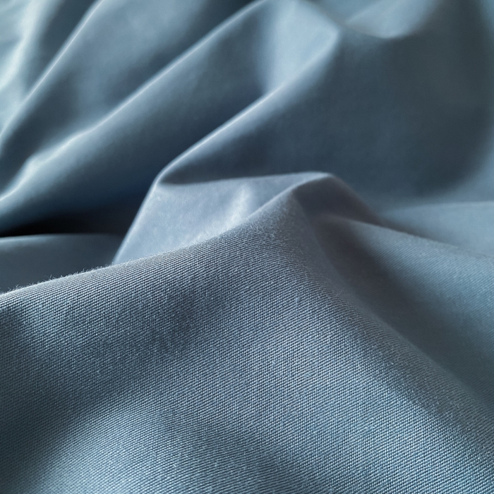 91家纺网 家纺一手货源 找家纺 芊寻家居 2024新款13372全棉纯色四件套无印良品风简约套件 宾利蓝-浅蓝